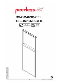 Notice Peerless-AV DS-OM46ND-CEIL Support écran plat
