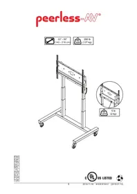 Notice Peerless-AV SMARTMOUNT SR598ML3E Support écran plat
