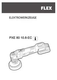 Notice Flex PXE 80 10.8-EC-0 Broyeur