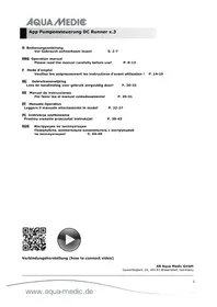 Notice Aqua Medic DC RUNNER 1.3 Filtre à eau