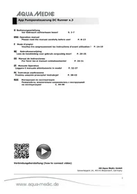 Notice Aqua Medic DC RUNNER 3.3 Filtre à eau