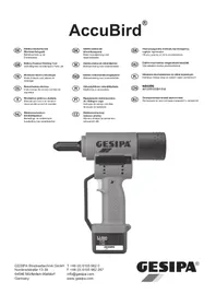 Notice GESIPA ACCUBIRD Outil à main