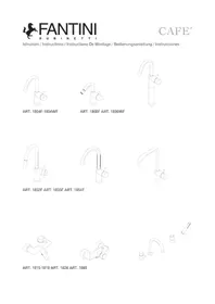 Notice Fantini 1852F Robinet