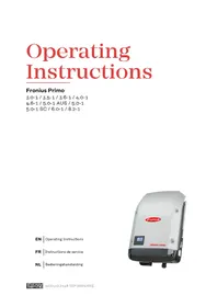 Notice Fronius PRIMO 5.0-1 SC Air Conditioning