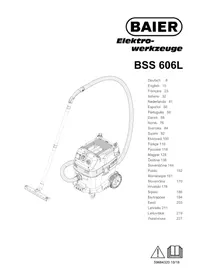 Notice Baier BSS 606L Aspirateur