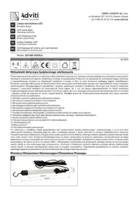 Notice Adviti AD-NR-6069L6 Lampe