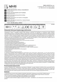 Notice Adviti AD-NR-6202L6 Lampe