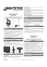 Notice NightStick NSR-1516 Lampe de poche