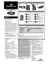 Notice Princeton Tec SNAP 400 RW Lampe de poche