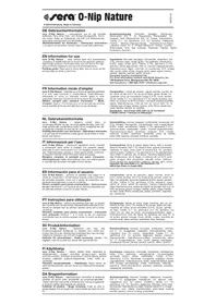 Notice sera O-NIP NATURE Non catégorisé