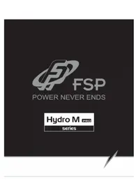 Notice FSP HYDRO M PRO 600W ATX 2.52 Alimentation PC