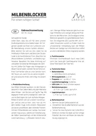 Notice Gardigo 70490 Produit anti-insecte