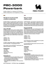 Notice Ultron PBC-3000 Batterie