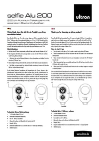 Notice Ultron SELFIE ALU 200 Non catégorisé