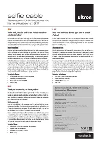 Notice Ultron SELFIE CABLE Non catégorisé