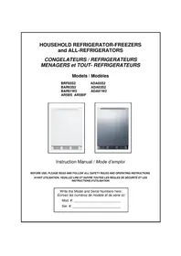 Notice Summit AR5BS Réfrigérateur