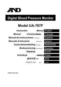 Notice A&D UA-767F Tensiomètre