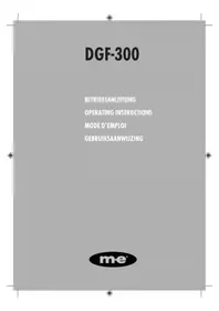Notice m-e DGF-300 Système d'alarme