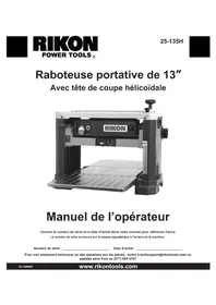 Notice RIKON 25-135H Rabot