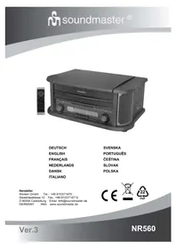 Notice Soundmaster NR560 Système hifi