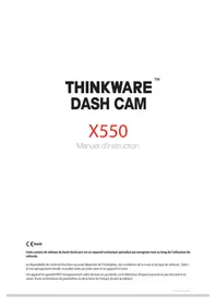 Notice Thinkware X550 Dashcam