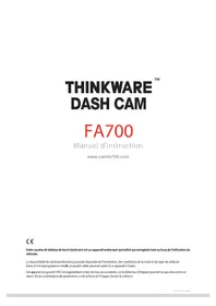 Notice Thinkware FA700 Dashcam