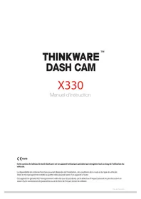 Notice Thinkware X330 Dashcam