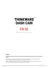 Notice Thinkware FA10 Dashcam