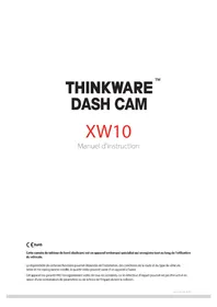 Notice Thinkware XW10 Dashcam