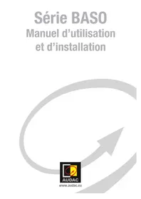 Notice Audac BASO18 Haut-parleur