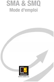 Notice Audac SMQ500 Recepteur