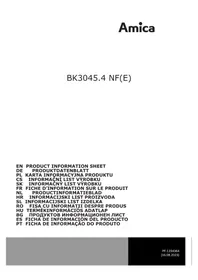 Notice AMICA BK3045.4 NFE Réfrigérateur