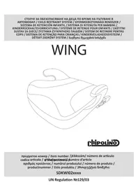 Notice Chipolino WING Siège de voiture