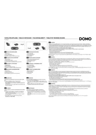 Notice DOMO DO7116P Table de repassage