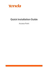 Notice Tenda OAP1200 Point d'accès