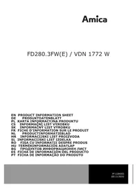 Notice AMICA FD280.3FW Réfrigérateur