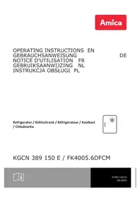 Notice AMICA KGCN 389 150 E Réfrigérateur