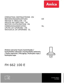 Notice AMICA FH 662 100 E Hotte