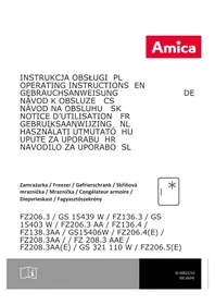 Notice AMICA GS 321 110 W Congélateur