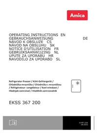 Notice AMICA EKSS 367 200 Réfrigérateur