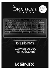 Notice KONIX BRAKKAR Clavier