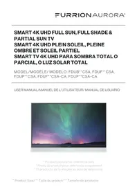 Notice Furrion AURORA FDUP75CSA Téléviseur