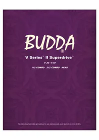 Notice Budda SUPERDRIVE V-20 Ampli guitare