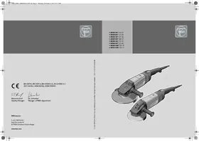 Notice Fein WSG 25-230 Broyeur