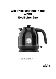 Notice Witt WPRK Machine à café