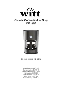 Notice Witt WCC1080G Machine à café