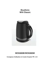 Notice Witt WCK800B Machine à café