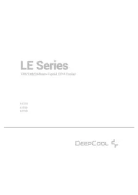 Notice DeepCool LE720 Système de refroidissement de matériel informatique