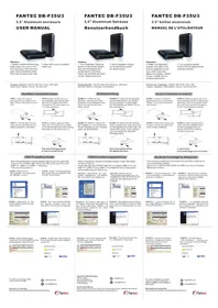 Notice Fantec DB-F35U3 Disque dur externe