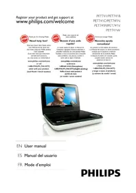Notice PHILIPS PET741V Lecteur DVD portable